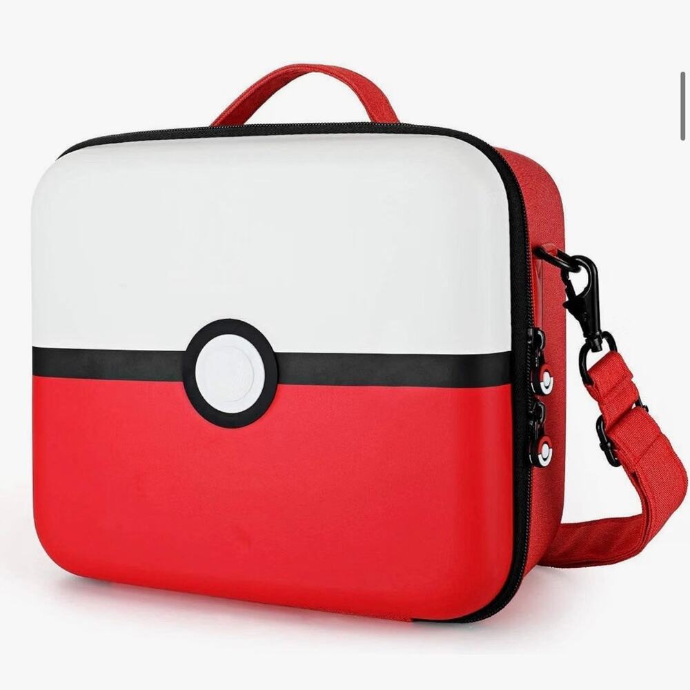 JoyHood Pokeball Nintendo Switch Carrying Case Red White NWOT